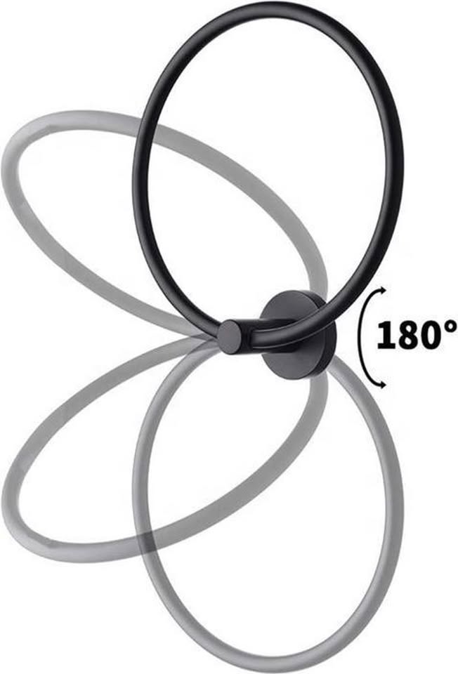 Porte-serviettes - Anneau porte-serviettes - Porte-serviettes - Rond - Salle de bain - Cuisine