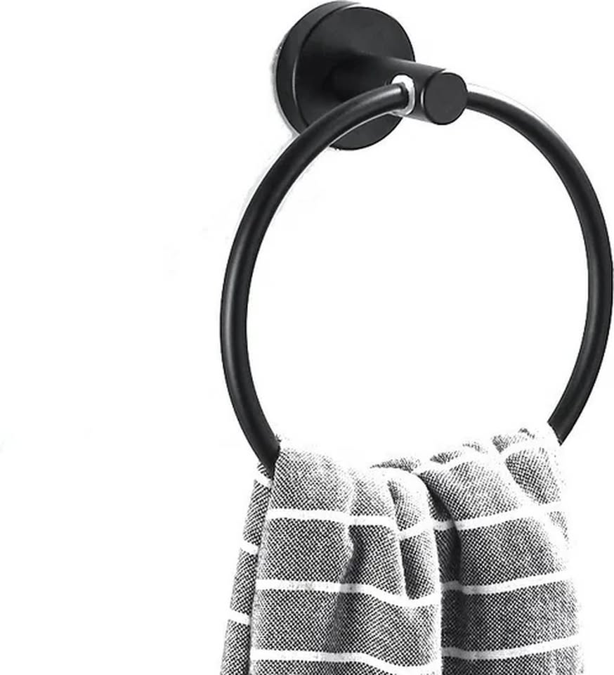 Porte-serviettes - Anneau porte-serviettes - Porte-serviettes - Rond - Salle de bain - Cuisine