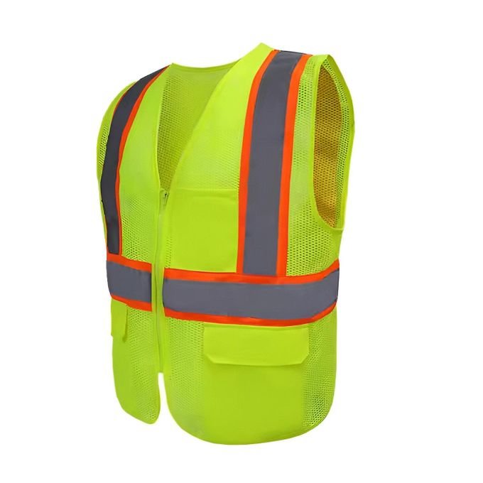 Vestes de travail en coton polyester haute visibilité personnalisables Sécurité renforcée...