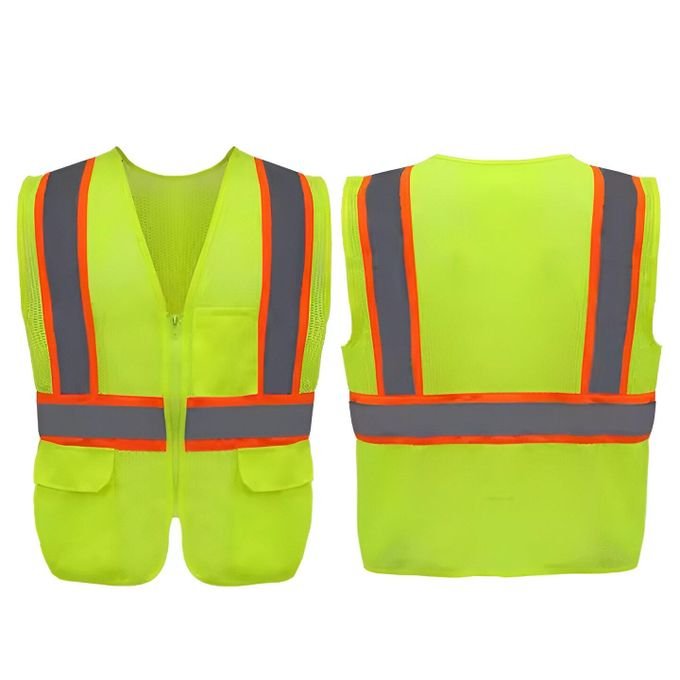 Vestes de travail en coton polyester haute visibilité personnalisables Sécurité renforcée...