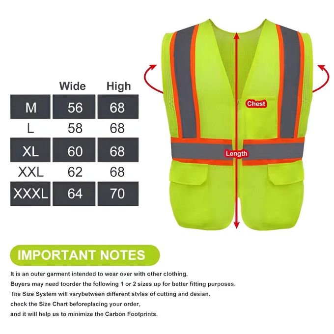 Vestes de travail en coton polyester haute visibilité personnalisables Sécurité renforcée...
