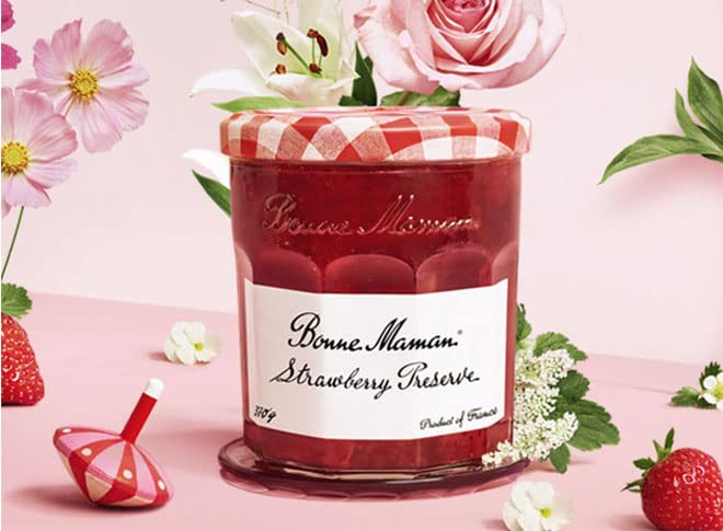 Confiture de fraises Bonne Maman, confiture de fruits marmelade, 13 oz, 28 g