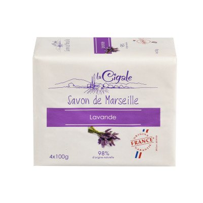 Savon de Marseille à la Lavande 4x100g
