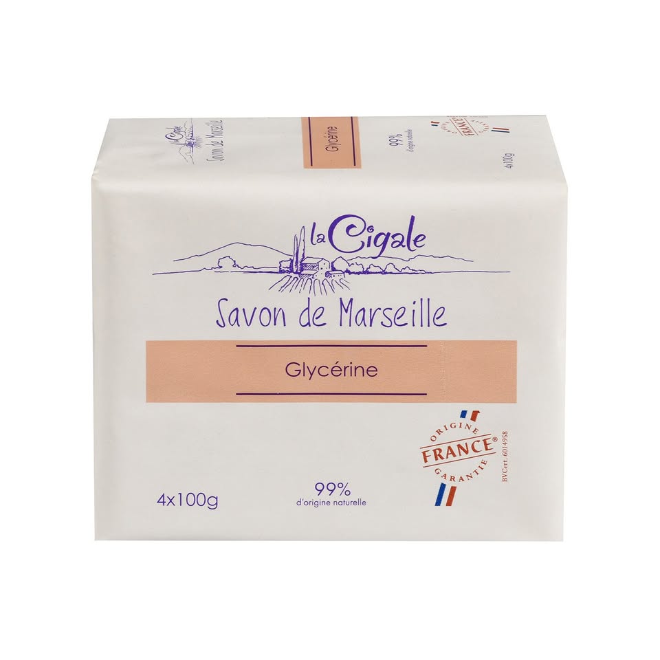 Savon de Marseille à la Glycérine 4x100g