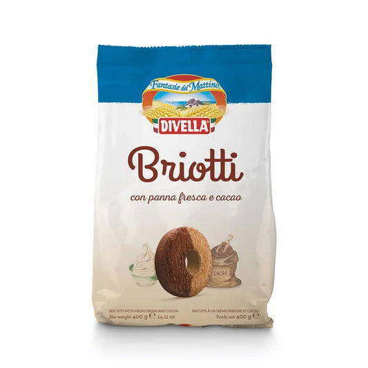Briotti à la crème fraîche et au cacao