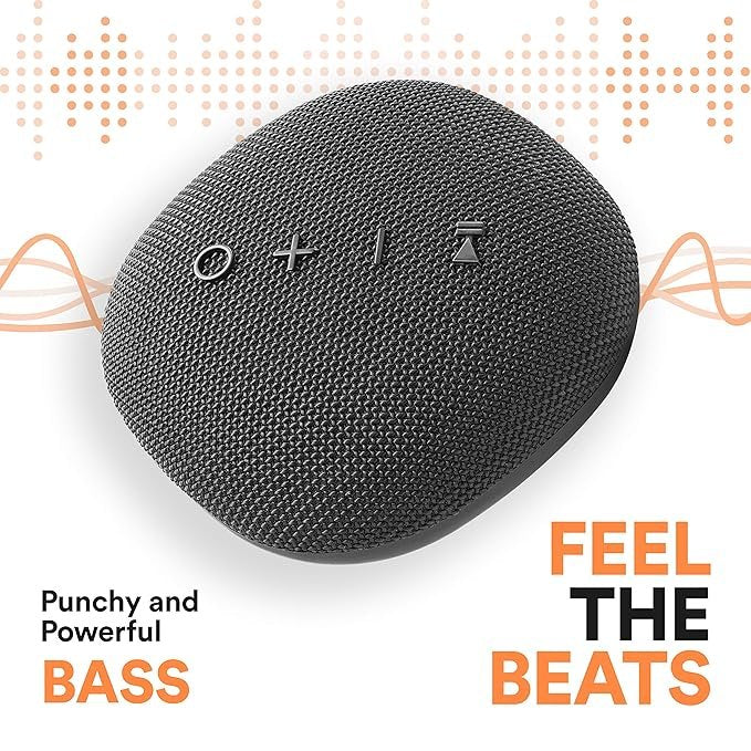 Enceinte sans fil portable KOOLBOKS avec son HD, basses percutantes de 10 watts - Noir