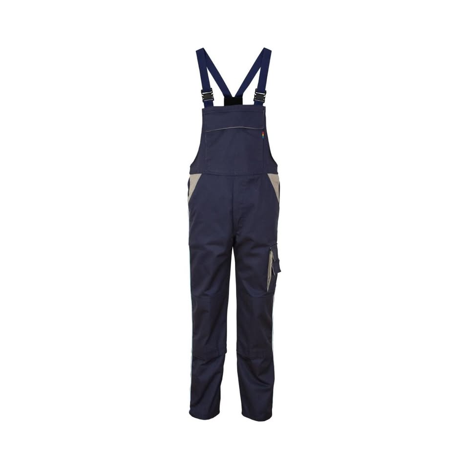 Salopette LAFODEX bleu marine foncé/gris, taille 44-50-52