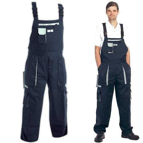 Salopette LAFODEX bleu marine foncé/gris, taille 44-50-52