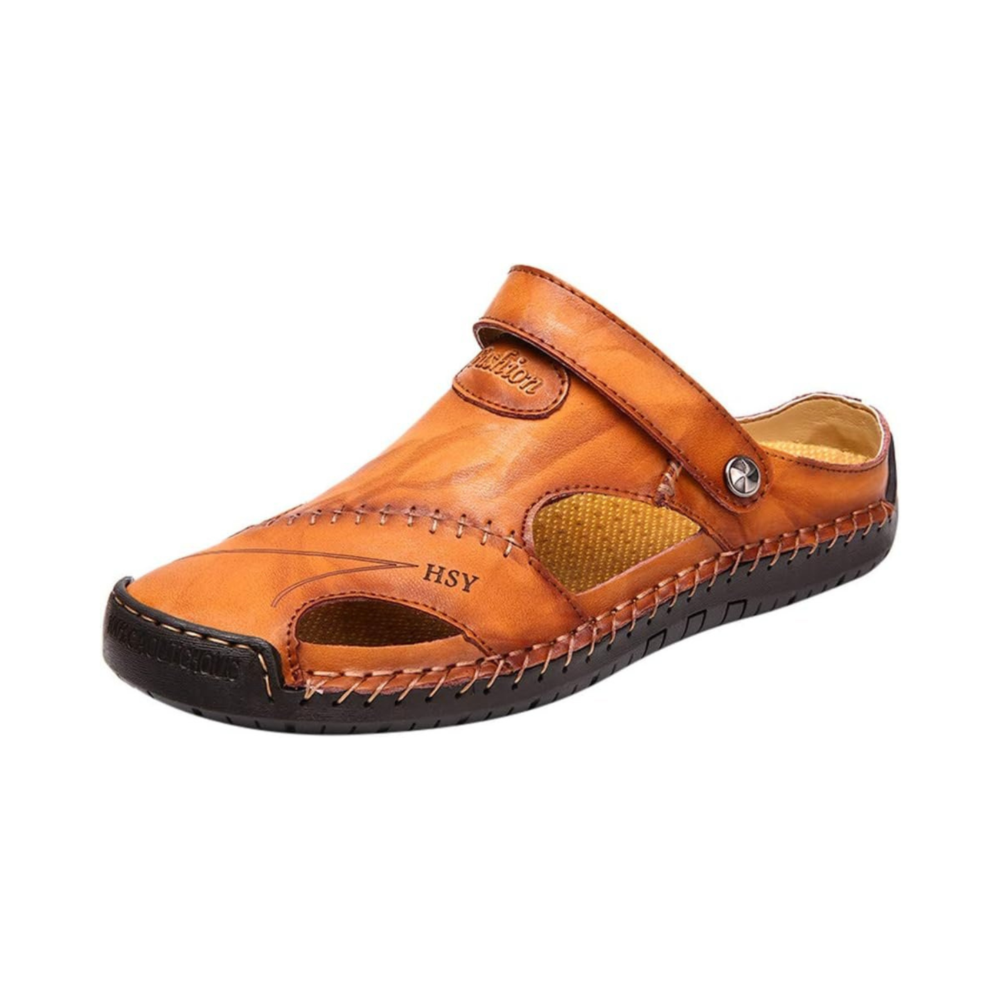 Fashion Chaussures décontractées Sandales respirantes en cuir pour hommes (Taille : 45)