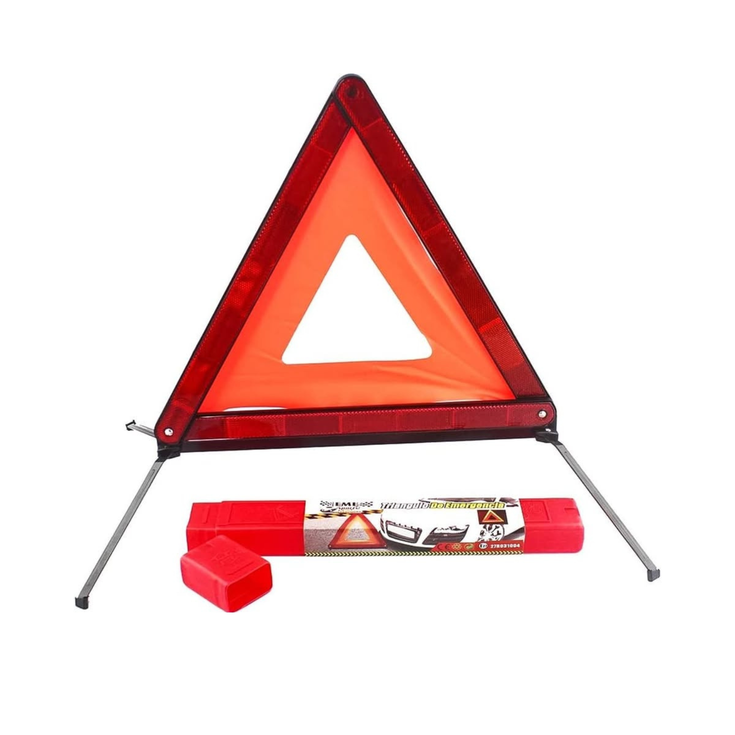 Triangle d'urgence de voiture pliable, homologué, boîtier de rangement de dimensions réduites,...