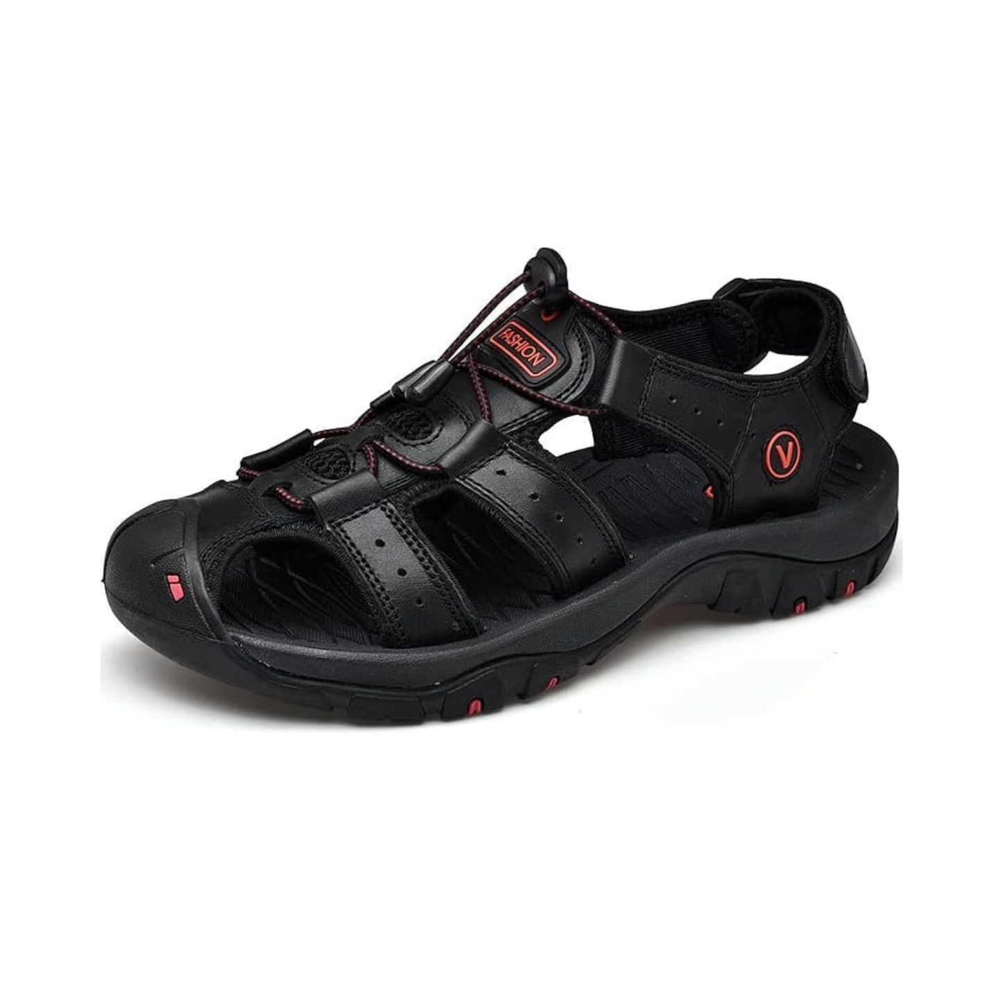 Sandales de sport antidérapantes pour homme, cuir enveloppant, chaussures de loisirs en plein air.