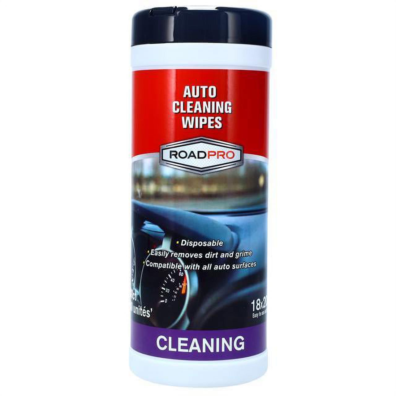 Lingettes nettoyantes pour voiture Roadpro Rp2Clean