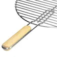 Grille de barbecue simple ronde en acier chromé Diamètre de 40cm et épaisseur de 2mm