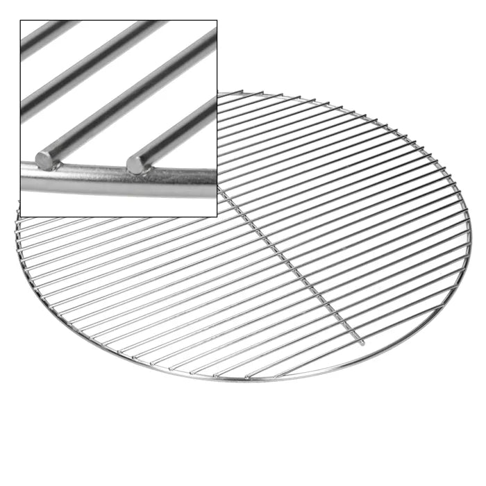 Grille de barbecue simple ronde en acier chromé Diamètre de 40cm et épaisseur de 2mm