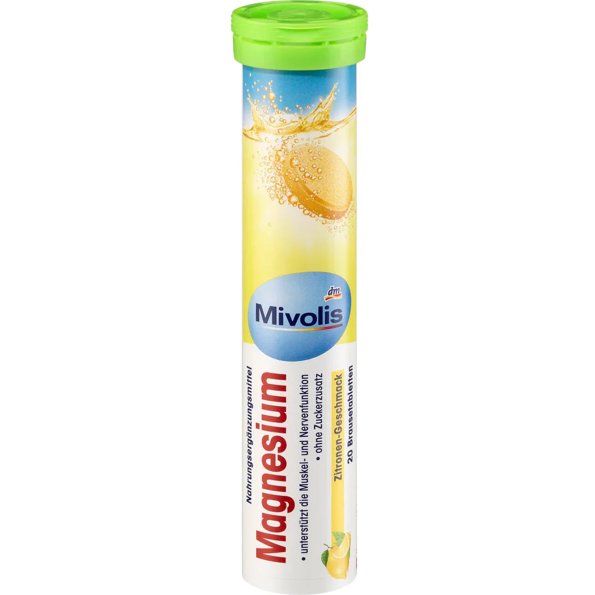 Comprimés effervescents Mivolis Fer + Vitamine C - Compléments alimentaires - 1 sachets de 20 comprimés | Allemagne
