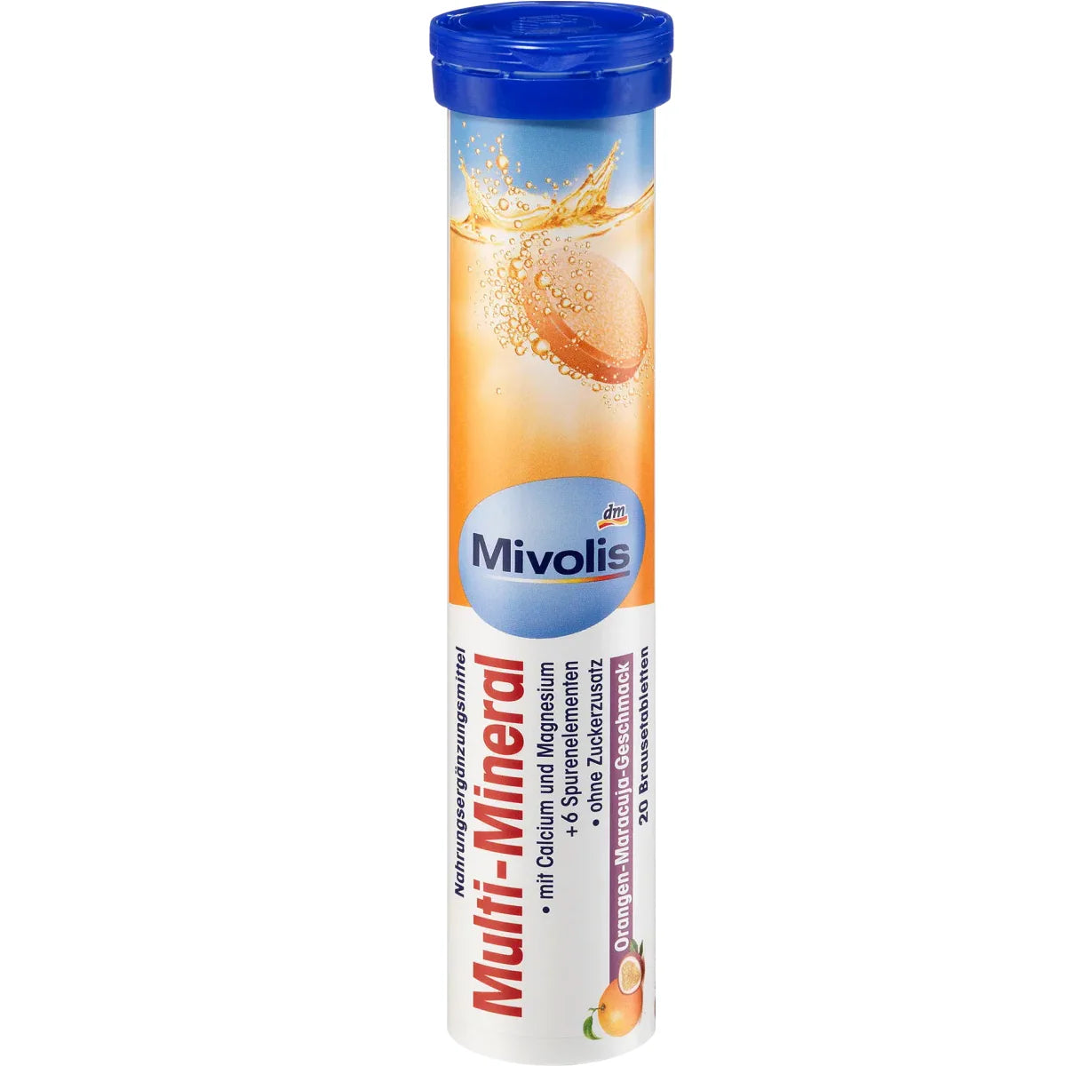 Comprimés effervescents Mivolis Fer + Vitamine C - Compléments alimentaires - 1 sachets de 20 comprimés | Allemagne