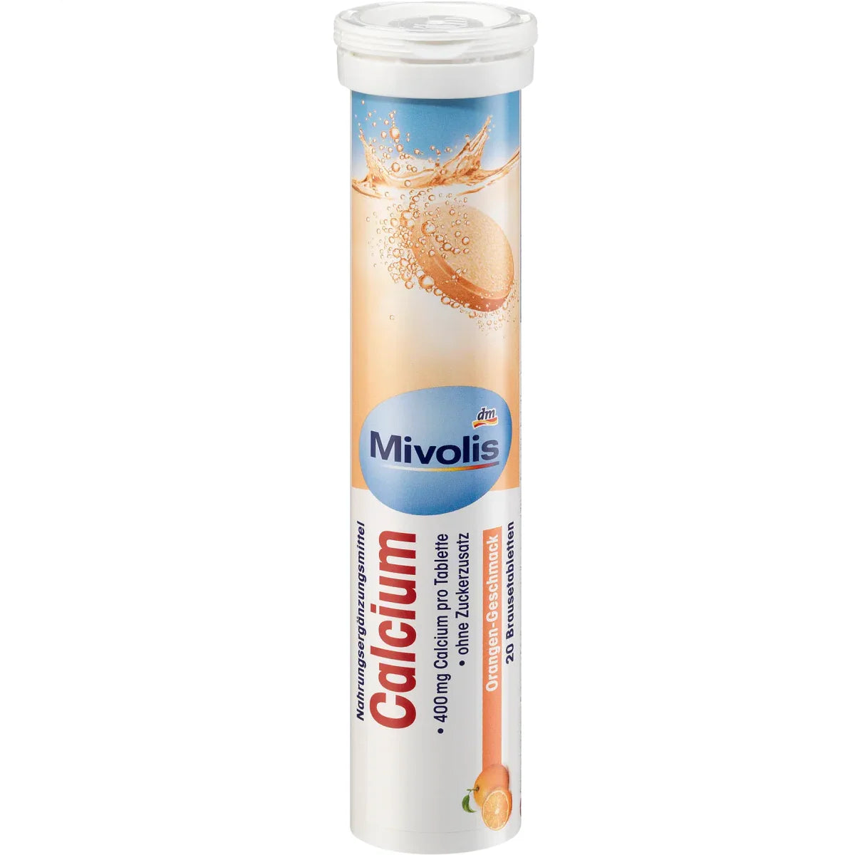 Comprimés effervescents Mivolis Fer + Vitamine C - Compléments alimentaires - 1 sachets de 20 comprimés | Allemagne