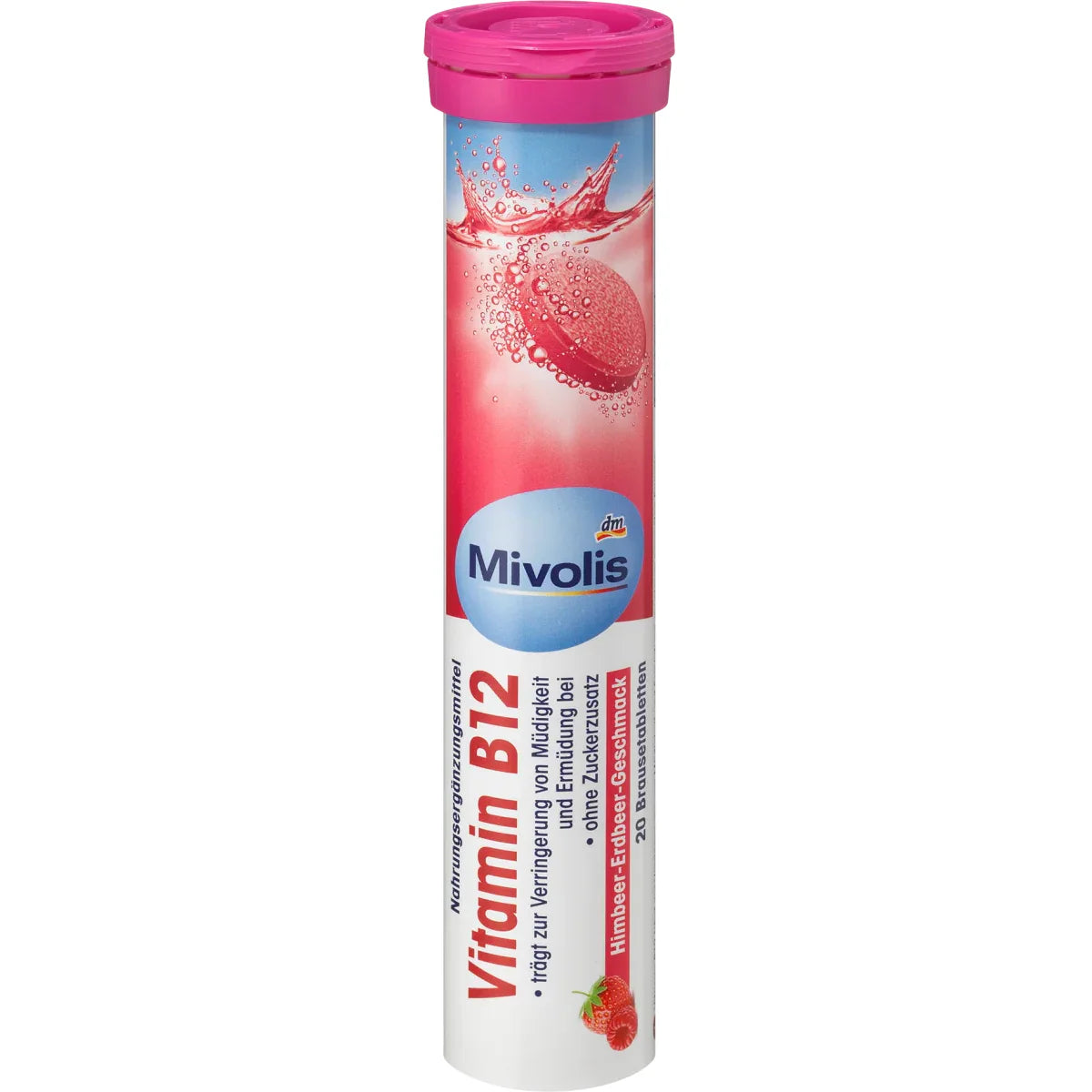 Comprimés effervescents Mivolis Fer + Vitamine C - Compléments alimentaires - 1 sachets de 20 comprimés | Allemagne